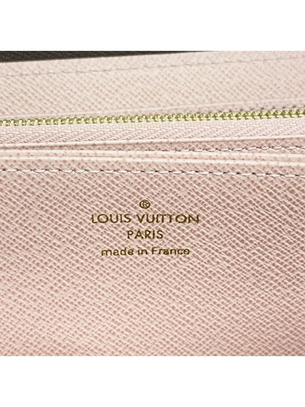 ★SOLD★ Louis Vuitton Wallet Monogram Dog Motif Zippy Brown Rose Velours - Picture 4 of 6